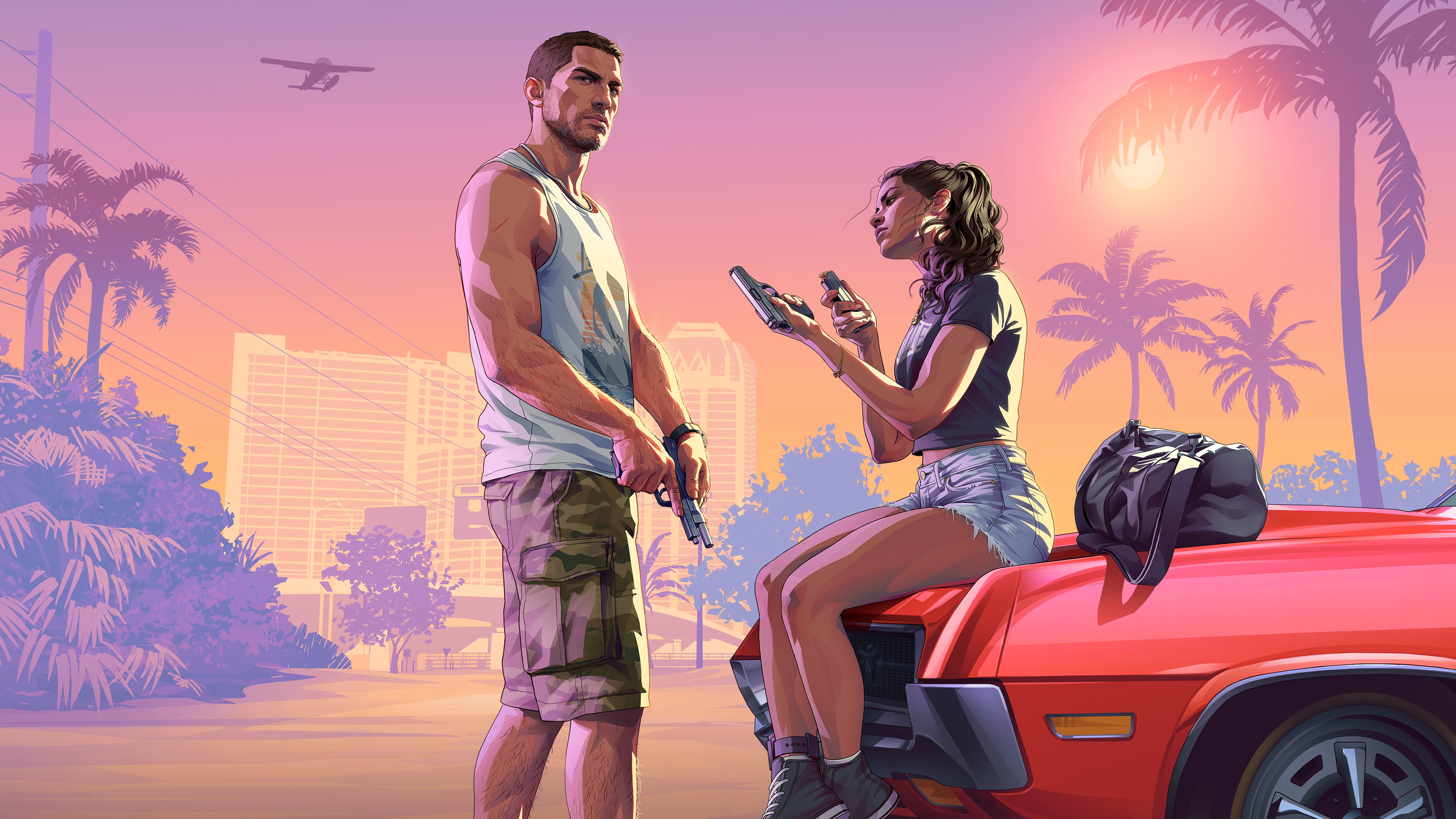 Official Rockstar Games promotional artwork — Jason & Lucia